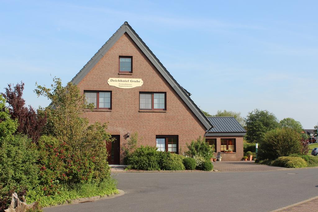 Deichhotel Grube Dorumer Neufeld Exterior foto